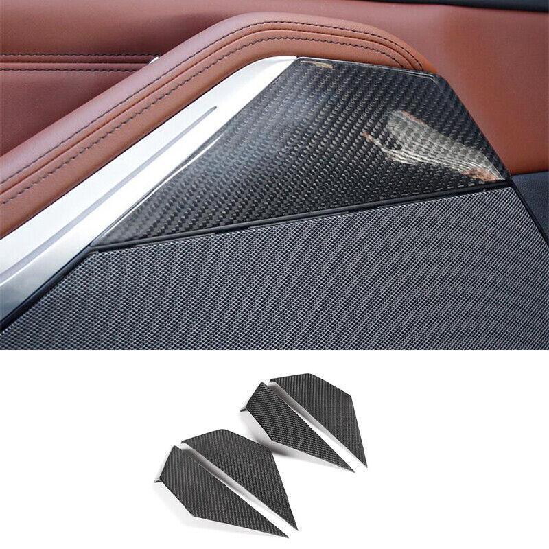 Dry Carbon Fiber Interior Door Panel Cover Trim 4PCS for BMW X7 G07 2019-2022
