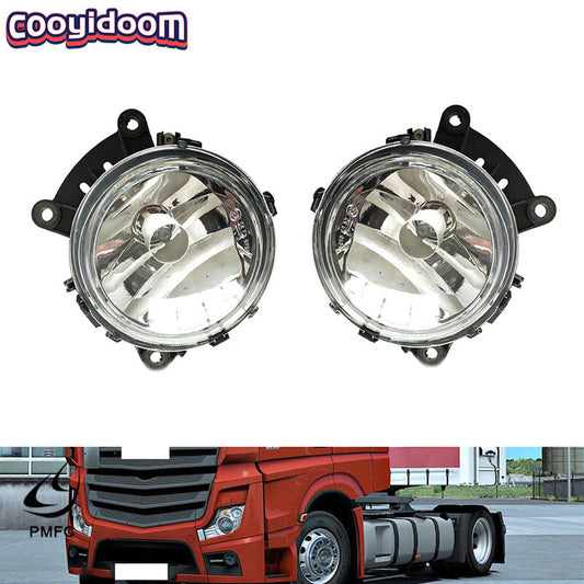 Pair for Benz Truck Actros MP4 Front Bumper Lamp Fog Lights Daytime Running Lamp