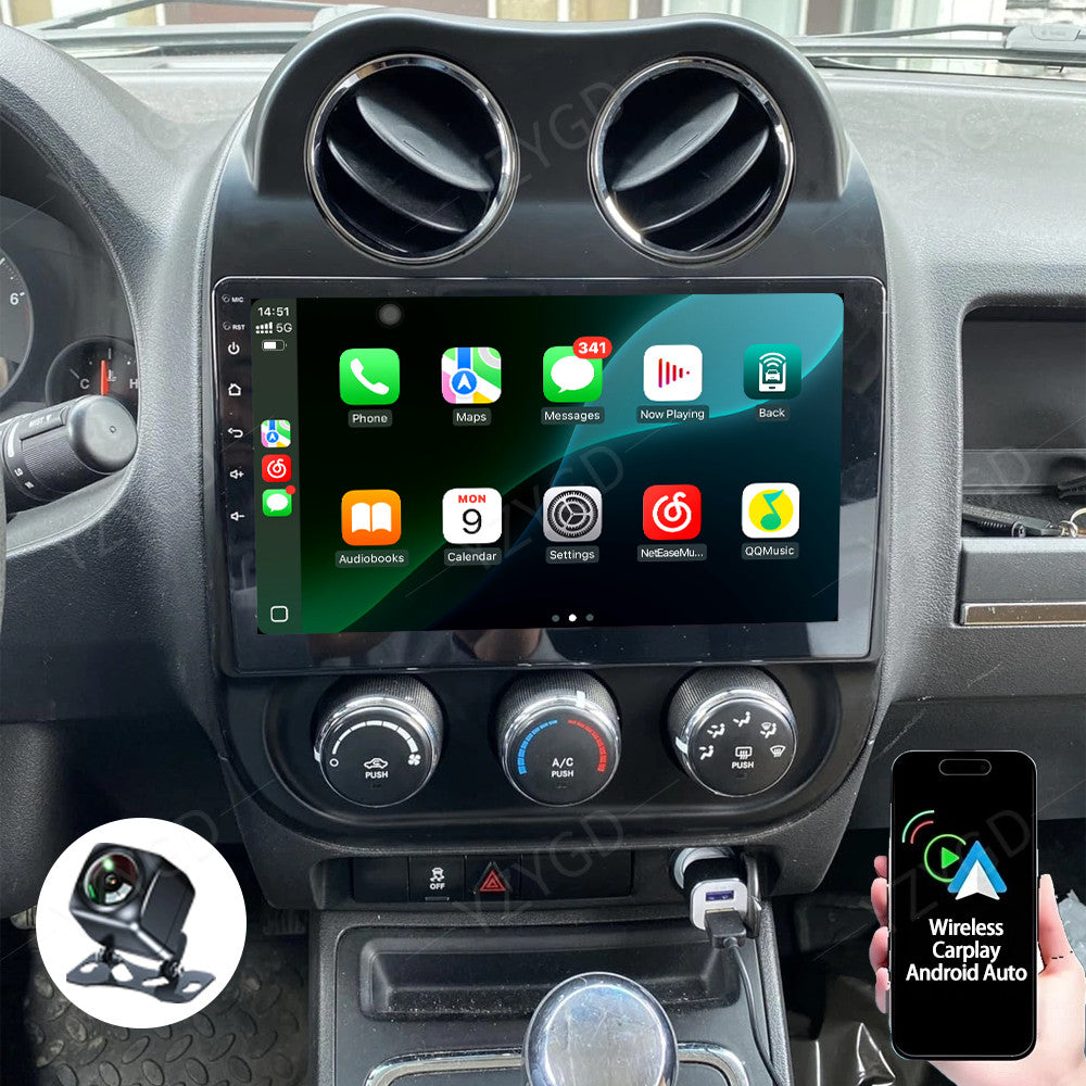 for Jeep Patriot Compass 2011-2017 Android Carplay Car Radio Stereo GPS Navi DSP