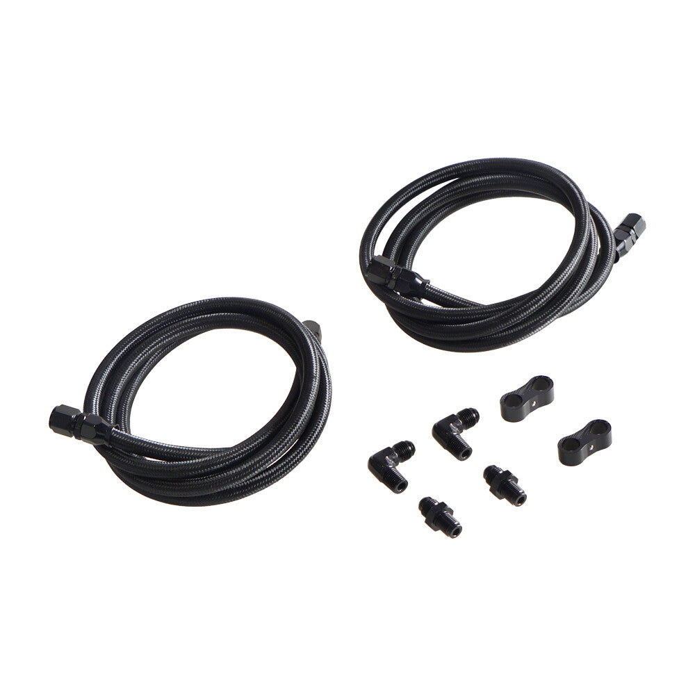 6AN PTFE 7-foot gearbox cooler hose fittings suitable for 4L60/700R4/TH350/TH400