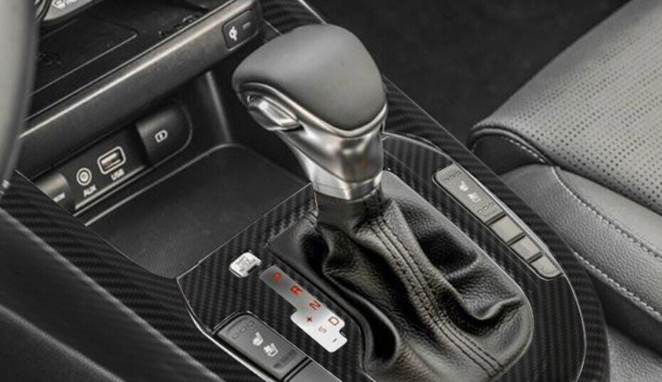 Inner Gear Shift Knob Head Cover Trim 1 for Kia K3 Forte 2019-2022 Carbon Fiber