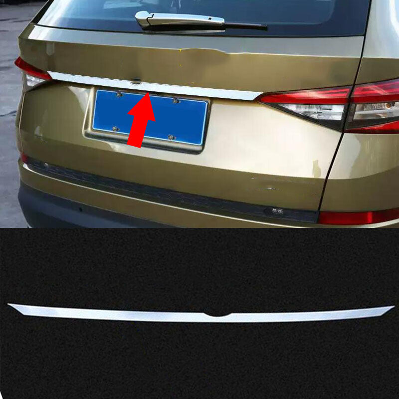 for Skoda Kodiaq 2017-2021 Stainless Rear Trunk Tailgate Boot Grab Trim Cover