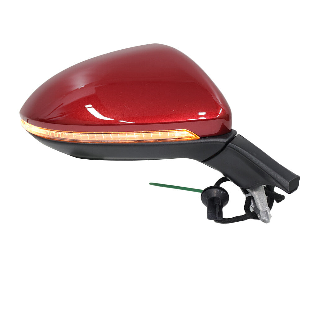 F¨¹r for VW for Golf VII MK7 2012-2020 Rechts Au?enspiegel Spiegel Elektrisch Heizung Rot