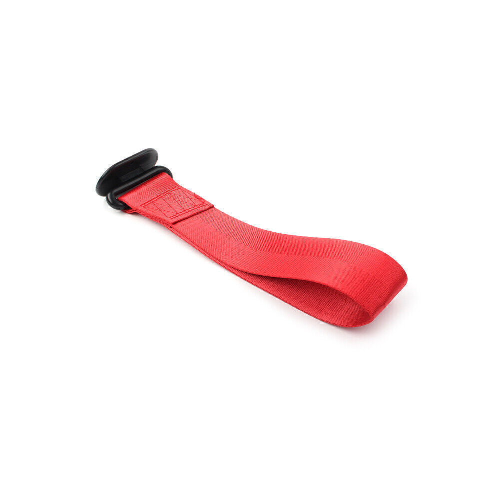 Red Universal Racing Car FrontRear Tow Towing Strap Belt Hook Rope Rally Hook