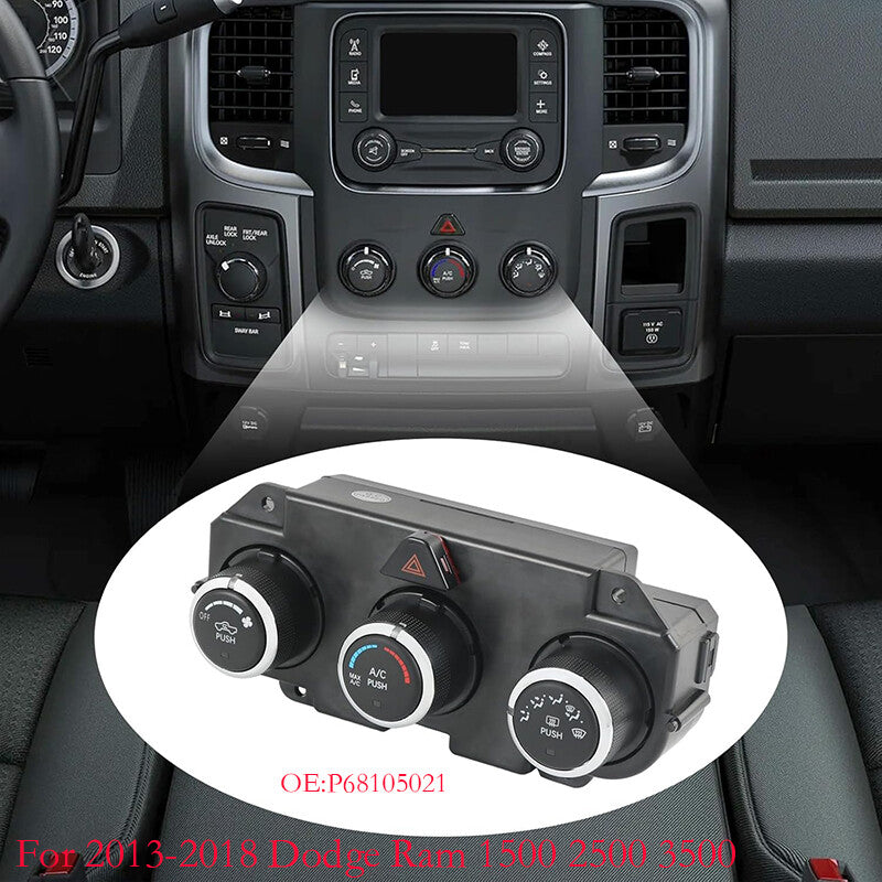 AC Heater Climate Control Unit P68105021 fit 2013-2018 for Dodge for Ram 1500 2500 3500