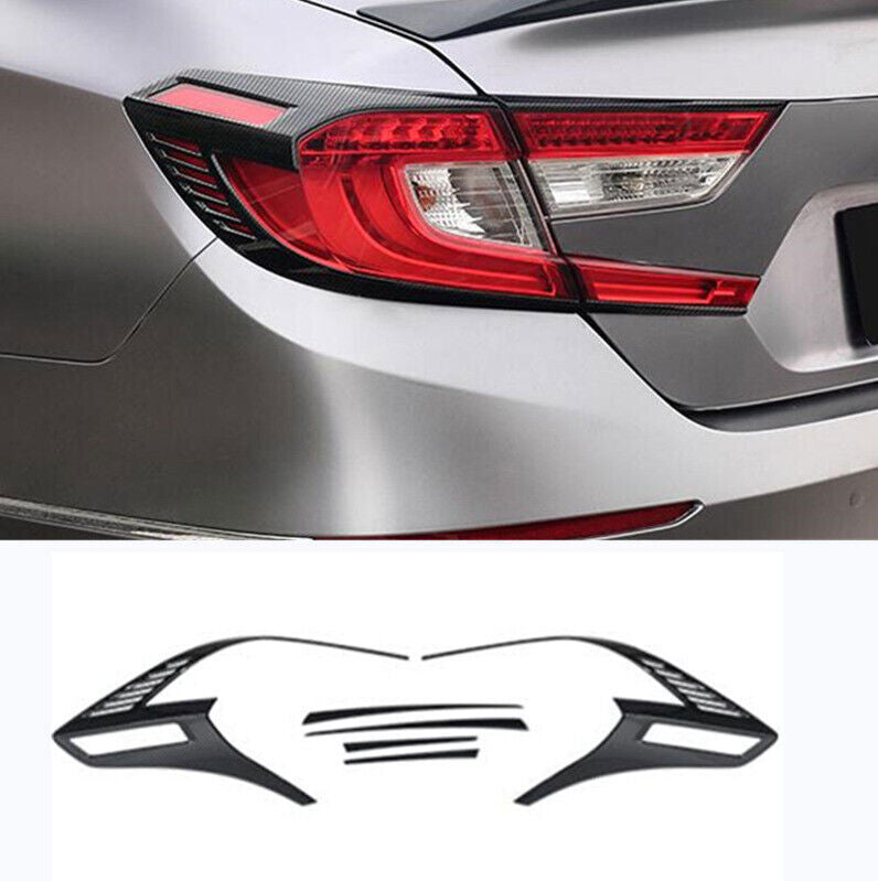 For 2018-22 for Honda Accord Carbon Fiber ABS Rear Tail Lamp Light Frame Cover Trim