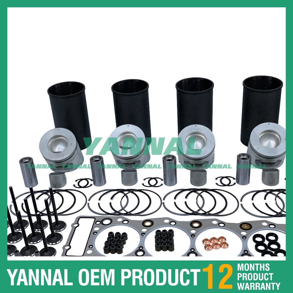 new for Isuzu 6HK1 6HK1T engine overhaul and rebuild kit with valves