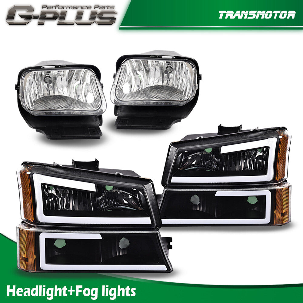 LED DRL headlight + fog light kit suitable for 2003-2006 for Chevrolet Silverado Avalanche (new model)