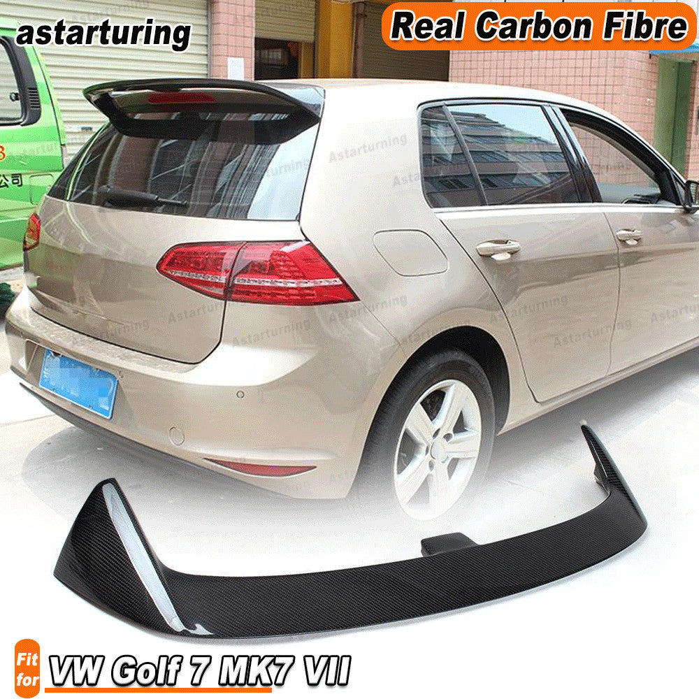 Carbon Fiber Rear Roof Spoiler Wing For Volkswage for Golf 7 MK7 VII 14-17 Non GTI R