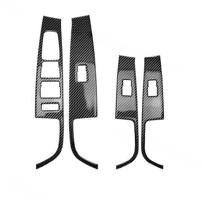 4pcs Fit for Hyundai Sonata 2015-2018 2019 Carbon Fiber Window Lift Panel Switch