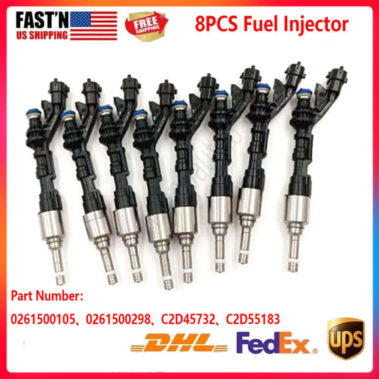 8X Fuel Injector Fits for Land Rover LR4 for Range Rover Sport for Jaguar XF 0261500298