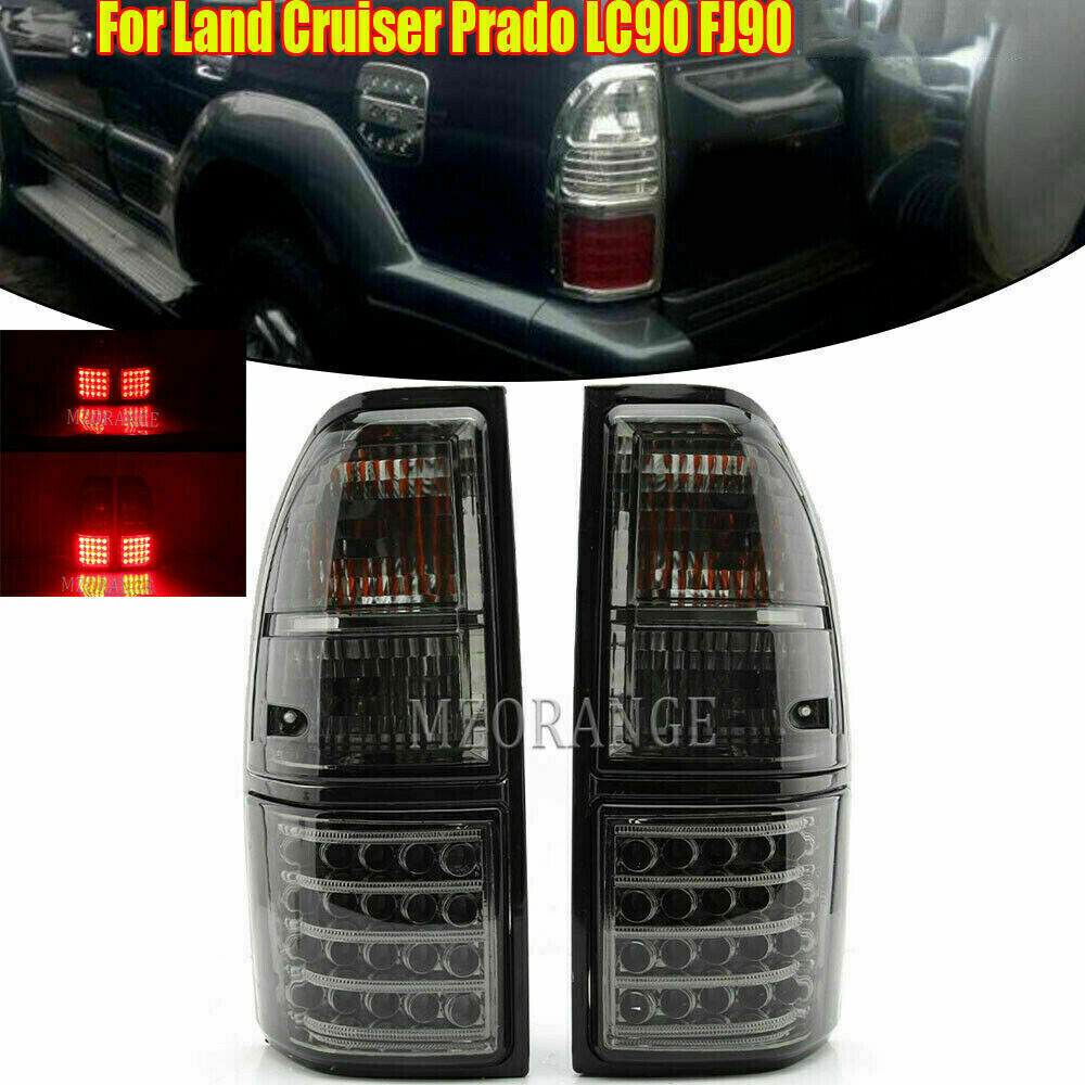 for Toyota Prado LC90 FJ80 1998-2002 Smoky LED Brake Tail Rear Light Replace 2x