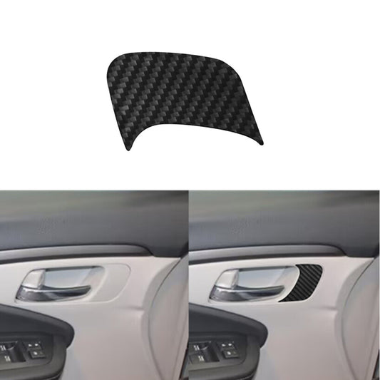 Carbon Fiber Driver Door Handle W/O Buttons Trim for Honda Ridgeline 2017-2020