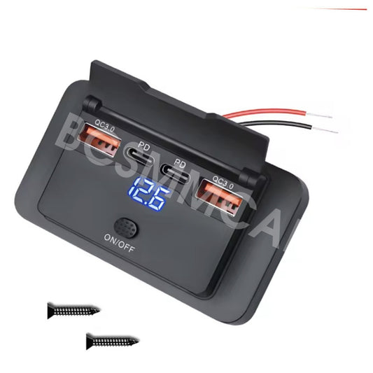 Car for Charger Socket Dual PD And QC3.0 Outlet For Samsung Galaxy S20 S21 S22 A03