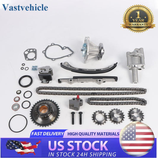 Timing Chain Kit  Water  Oil Pump for 98-04 for Nissan Frontier Xterra 2.4L KA24DE