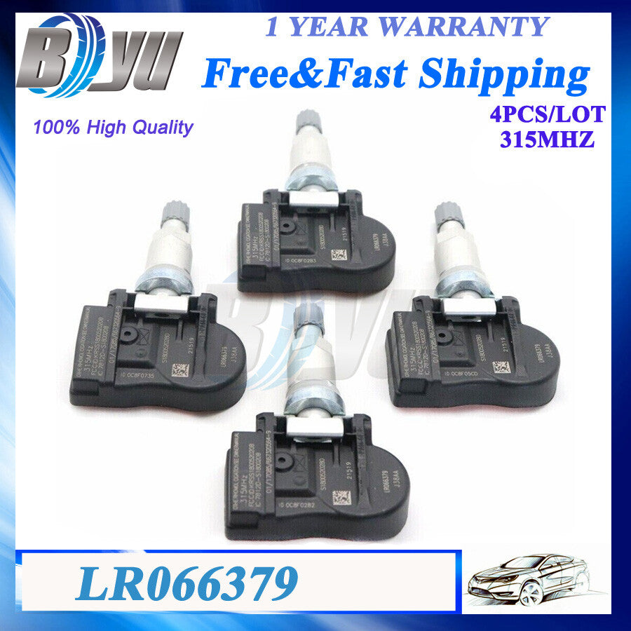 4x BH52-1A159-CA TPMS Tire Sensor for Land Rover for Range Rover for Jaguar XJ XF 315MHz
