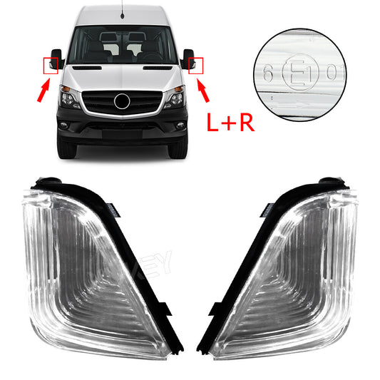 2PCS LEFT RIGHT DOOR MIRROR INDICATOR LENS for MERCEDES SPRINTER for VW CRAFTER E1
