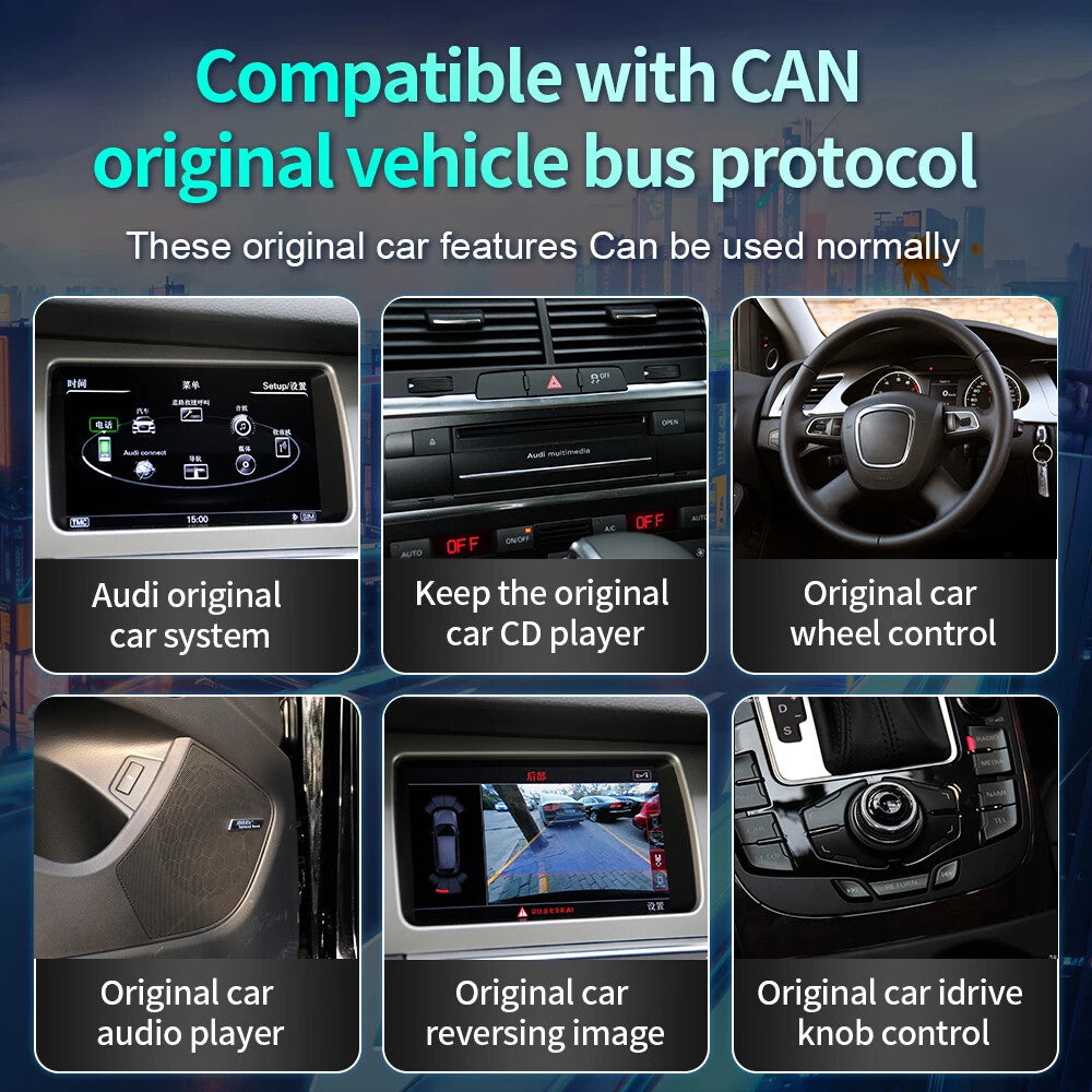 for Audi for A4 A4L A5 B8 2009-2012 Android GPS CarPlay Car Radio Auto Player Screen