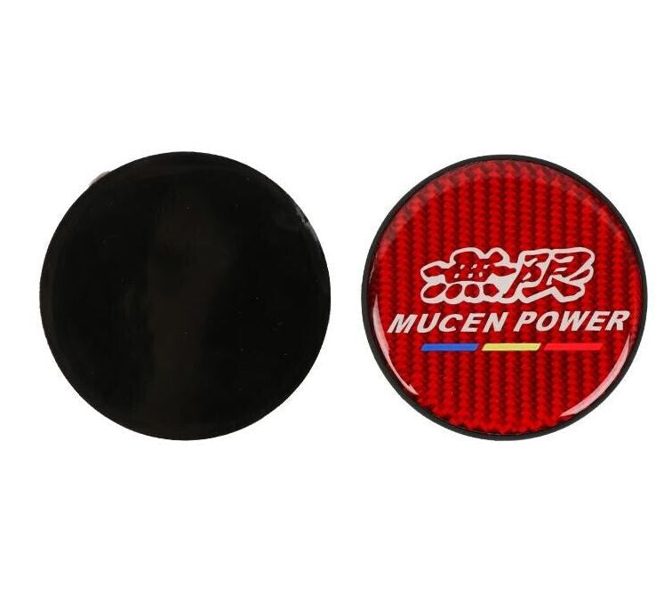 Anti-slip car cup holder, Mugen red carbon fiber 2-piece set