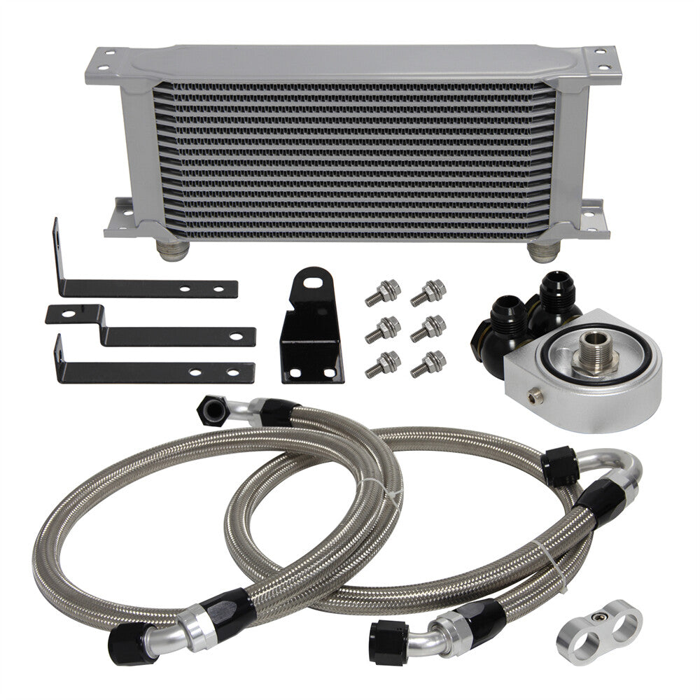 16 Row Bolt On Oil Cooler Kit for Honda S2000 F20C F22C 2.0L 2.2L 2000-2009 SL
