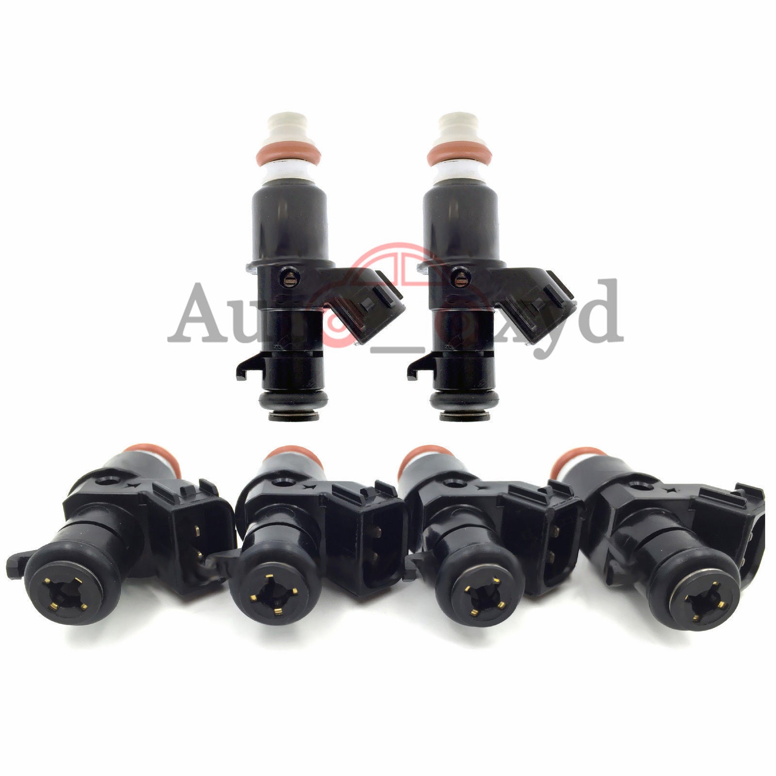 Set of 6 Fuel Injectors Nozzle 16450-RZP-003 for Honda Pilot 16450RZP003 Tested