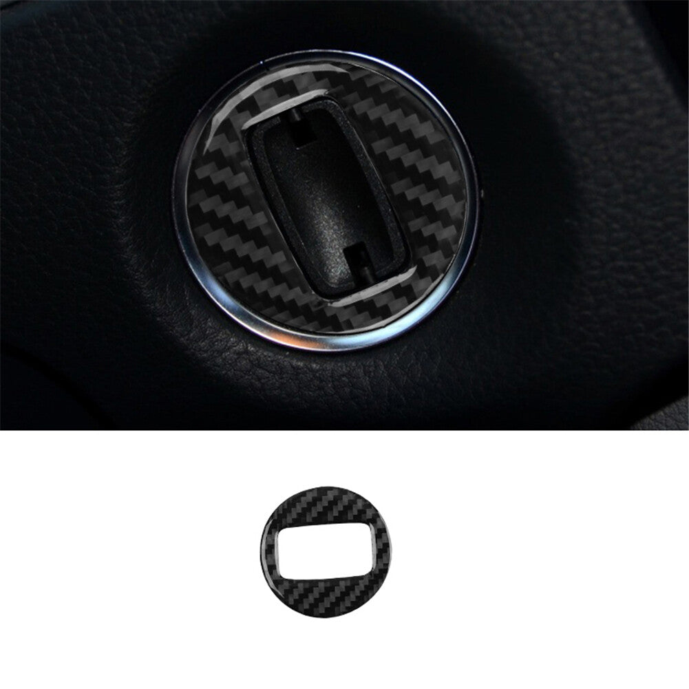 Key Hole Trim Cover Decoration Carbon Fiber for VW Touareg 2011-2018