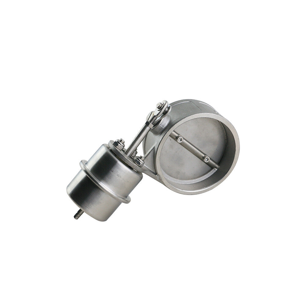 1pc 3 76mm Exhaust Control Valve Set Vacuum Actuator Closed Style Pipe Downpipe