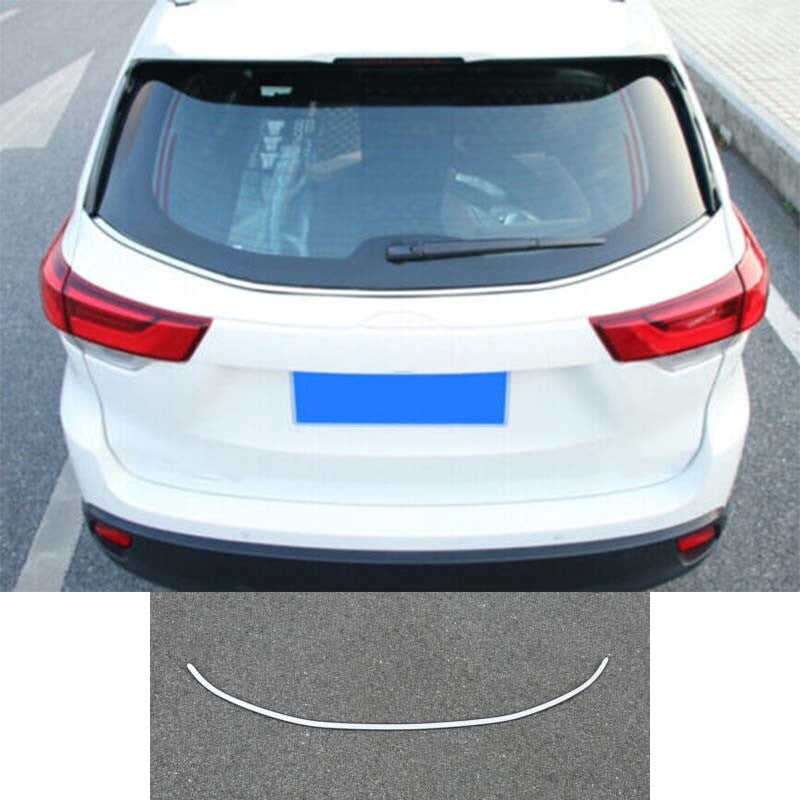 1pcs Rear Window for Toyota Highlander 2014-2019 Chrome Molding Trim Decor Strip
