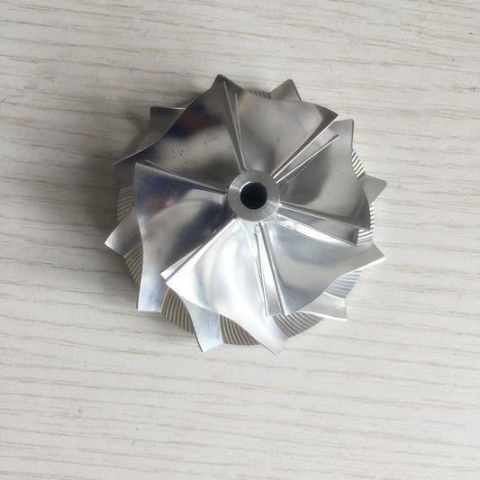 RHF5/RHF55 46.30/60.00 mm 6+6 Blade Performance Turbine Blank Compressor Wheel