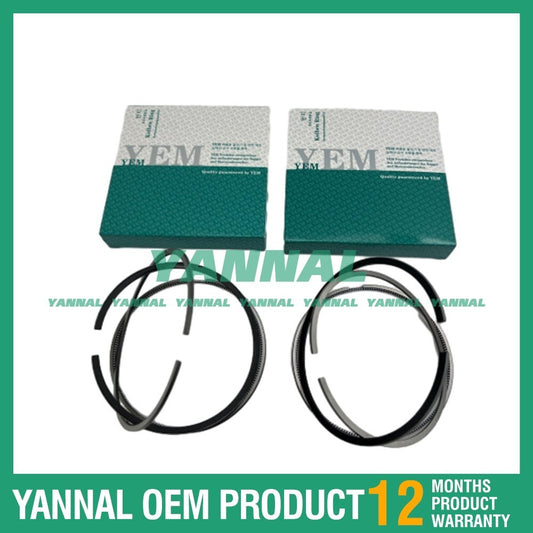 2 new Z482 Piston Ring Sets (STD) for Kubota MB 048 Excavators