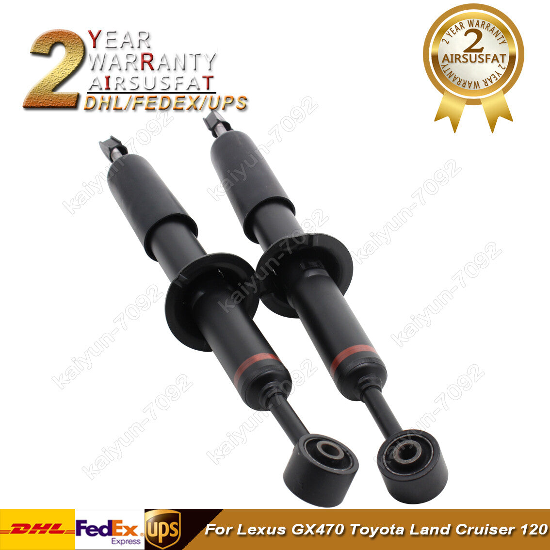 2x for Toyota for Land Cruiser Prado 120 for Lexus GX470 Front Shock Absorber Struts