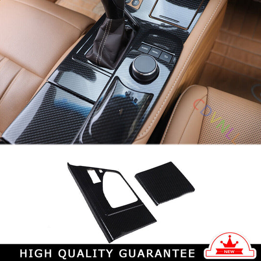 Middle Console Gear Shift Panel Trim Interior for Lexus for ES 2015-17 Carbon Fiber