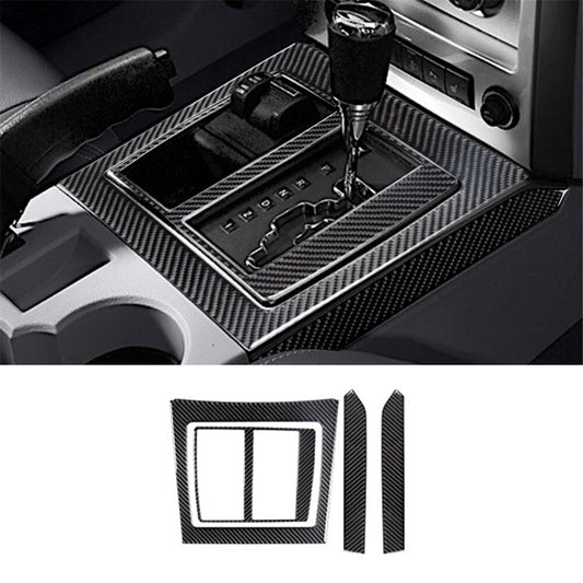 4x Carbon Fiber Automatic Gear Shift Panel Cover Trim for Jeep Liberty 2008-2012
