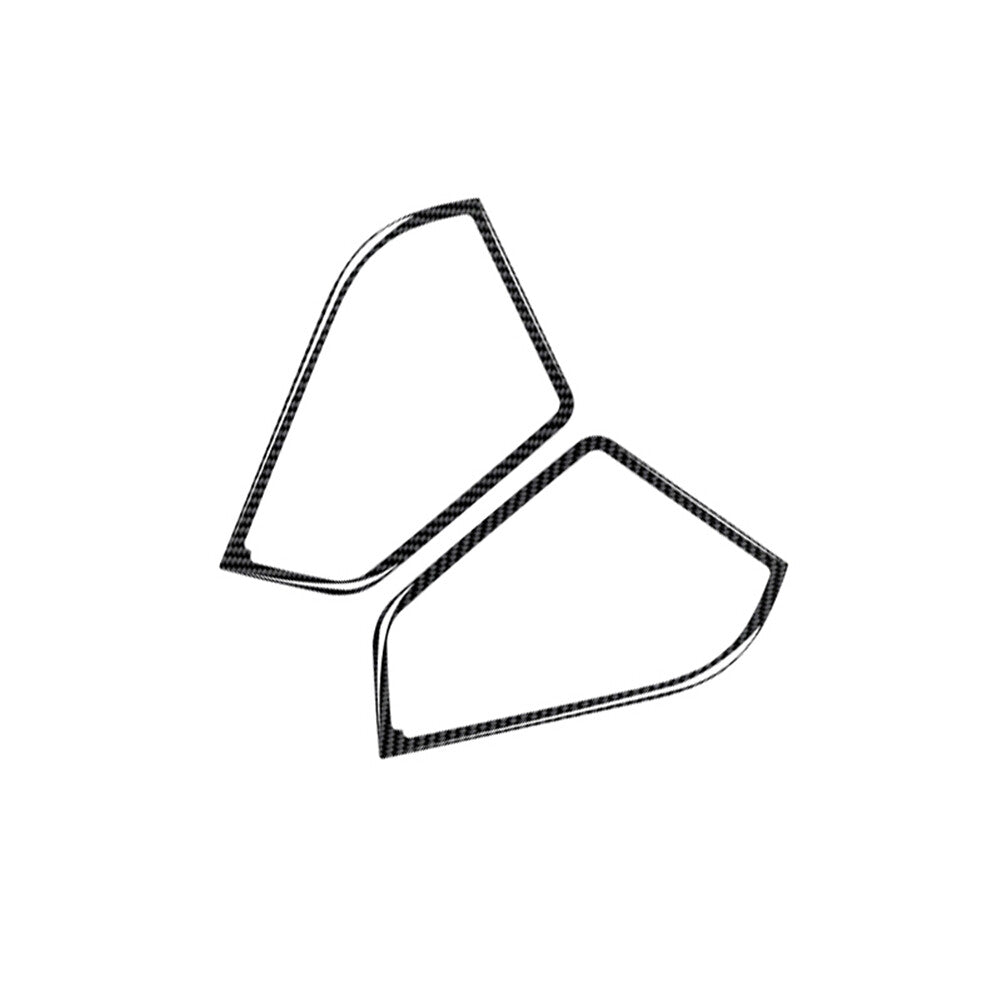 2x Carbon Fiber Front Door Speaker Cover Trim for Honda for Civic 1992-1995 2DR