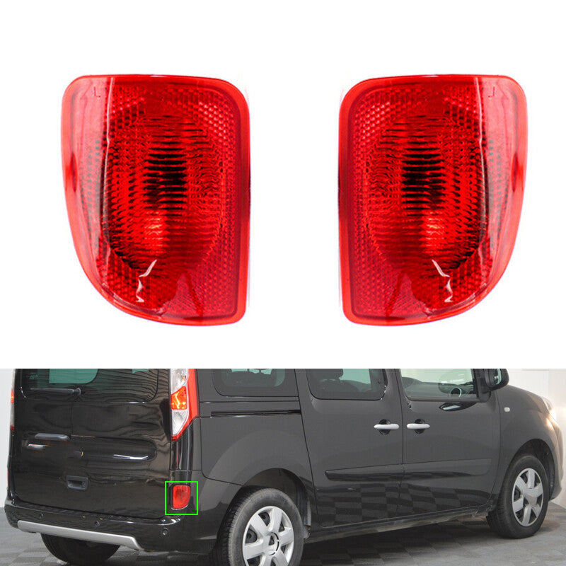 for RENAULT KANGOO 2008-2018 1 Pair Rear Bumper Light Reflector Brake Fog Lamp