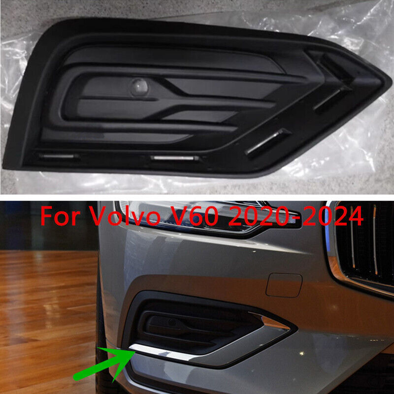 Right Side ABS Bumper Fog Lamp Cover Bezel Grille Fit for Volvo V60 2020-2024