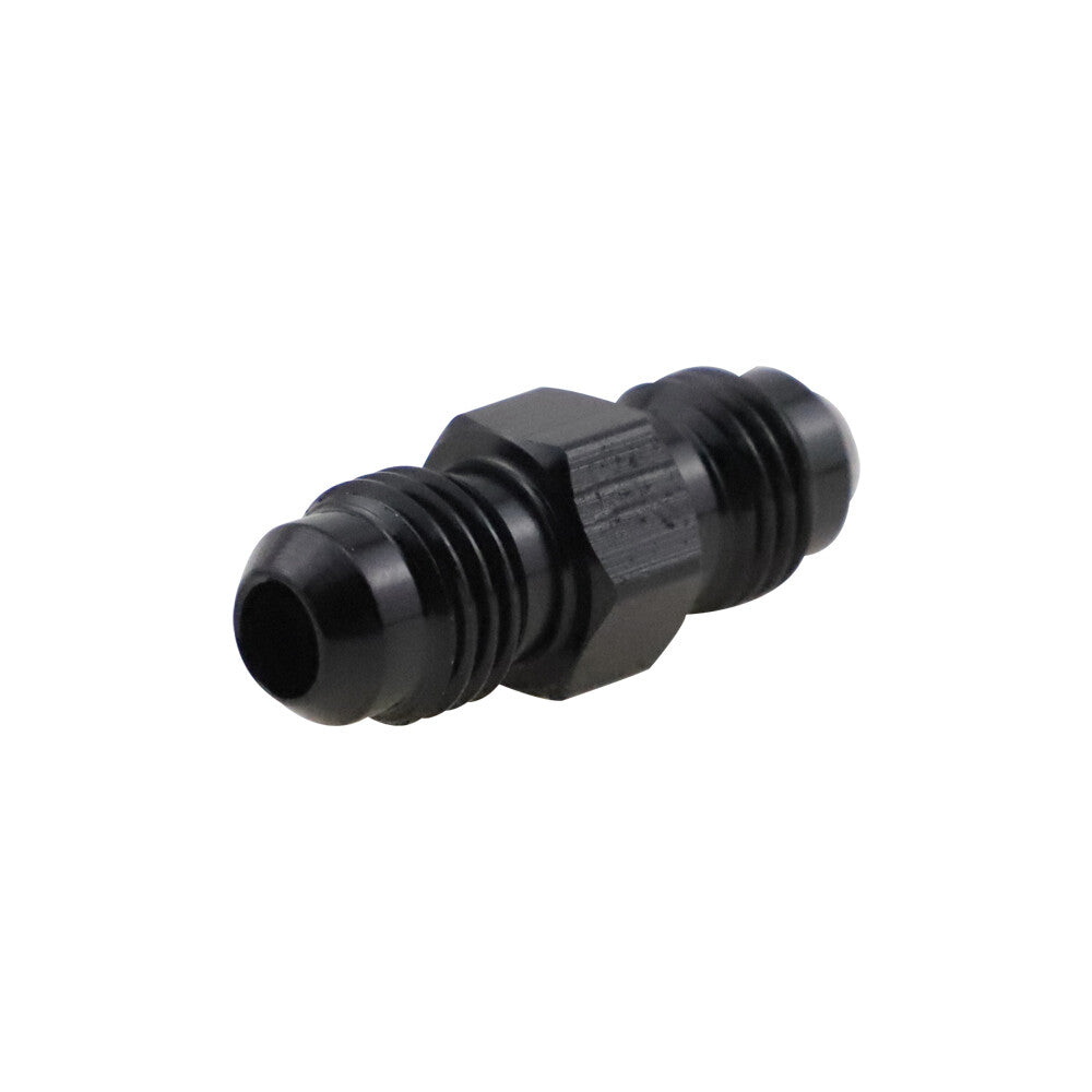 1-pack - 4 AN male flash connector to - 4 AN male flash coupler accessories black aluminum