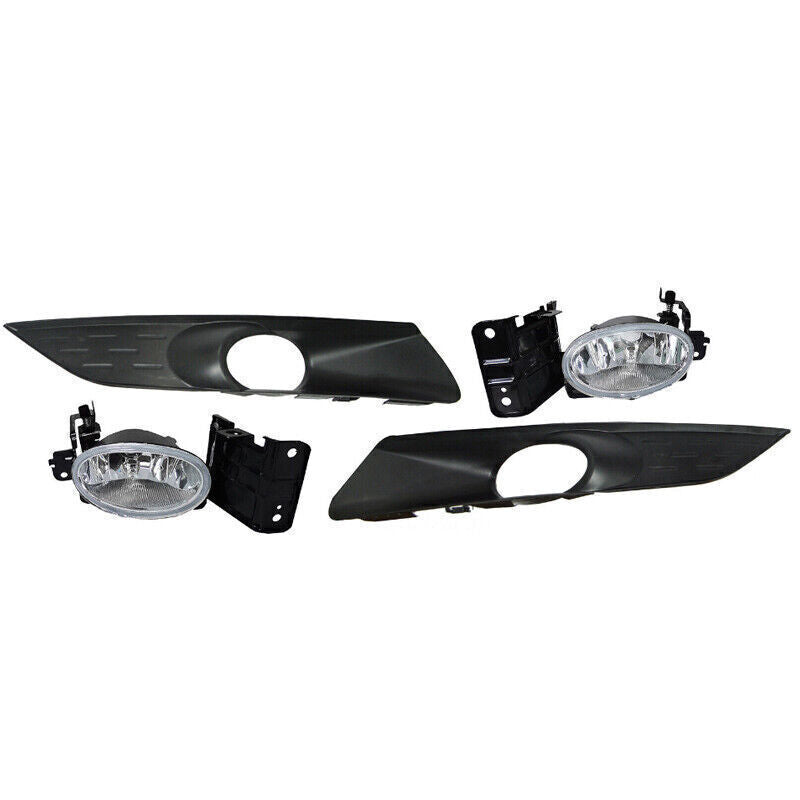 Front Bumper Fog Lights Lamp W/ Cover Bezel For 2010-2012 for Honda Accord Crosstour