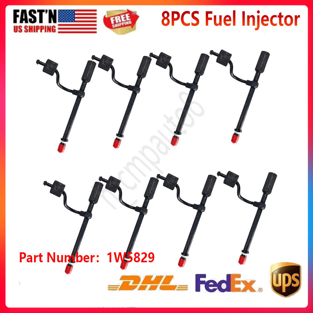 8PCS Fuel Injector For Caterpillar Engines 3208 CAT 225 613C 613B 931B 1W5829
