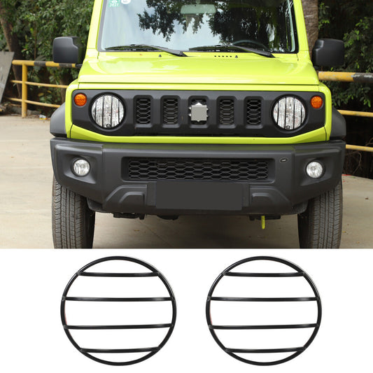 for Suzuki for Jimny 2019-23 Front Headlight Lamp Guard Cover Iron Black Accessories