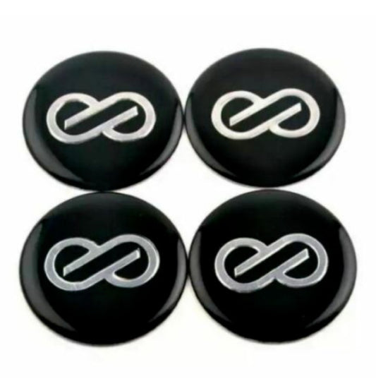 4x45mm Enkei Wheel Center Hub Sticker RIM Sticker Black