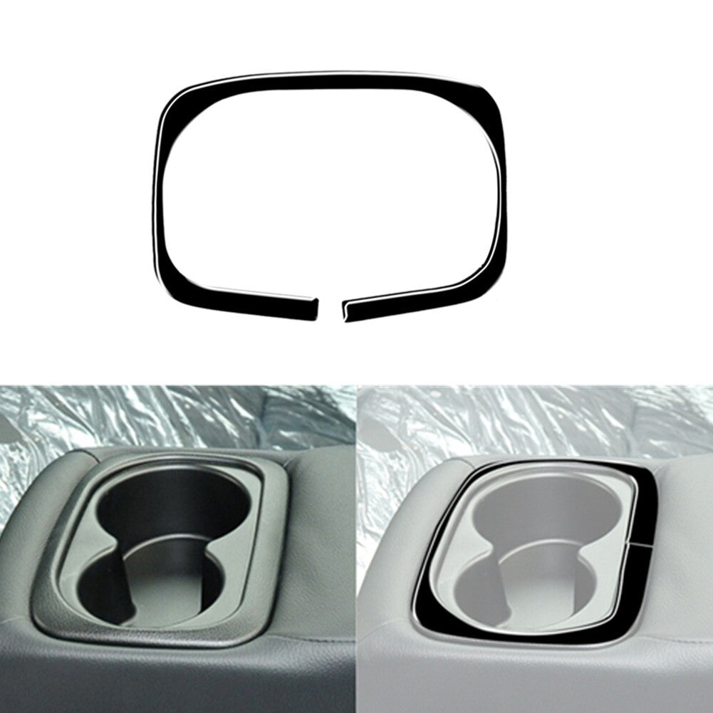 Piano Black Rear Drain Cup Holder Frame Cover Trim for Honda for Civic 8th 2006-2011