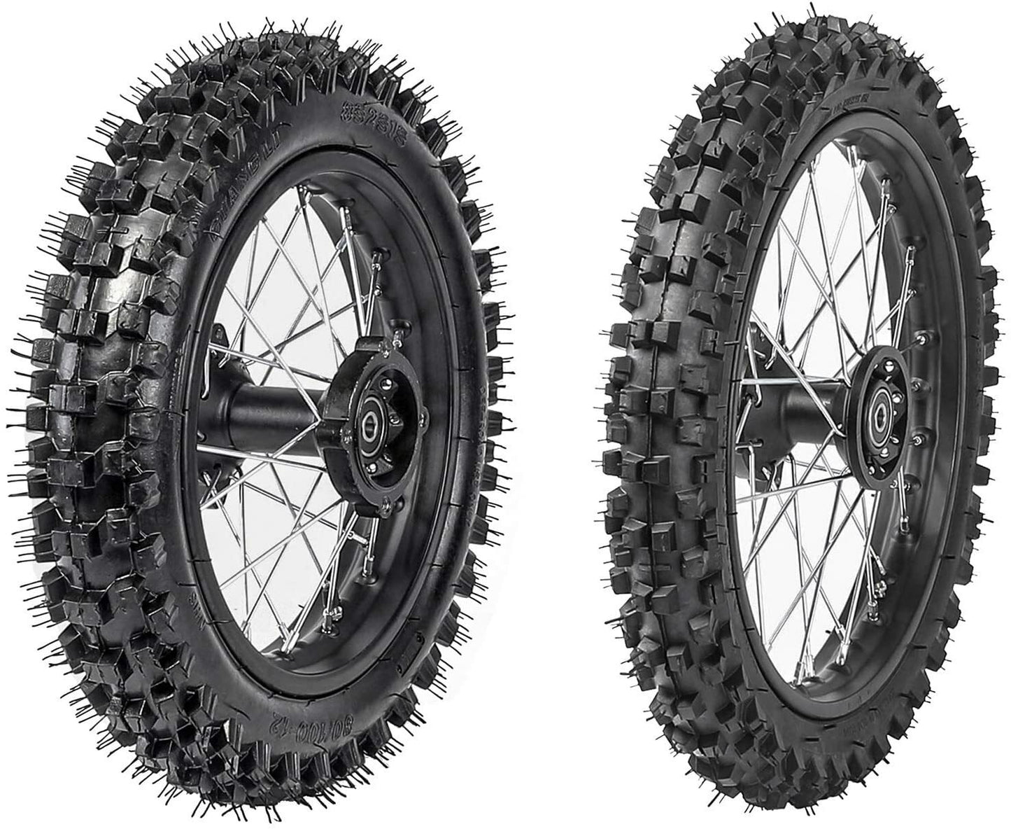 15mm 14-inch + 12-inch wheels, 80/100-12, 60/100-14 tires, rims, grooves for Apollo SSR 110 125cc bicycles.