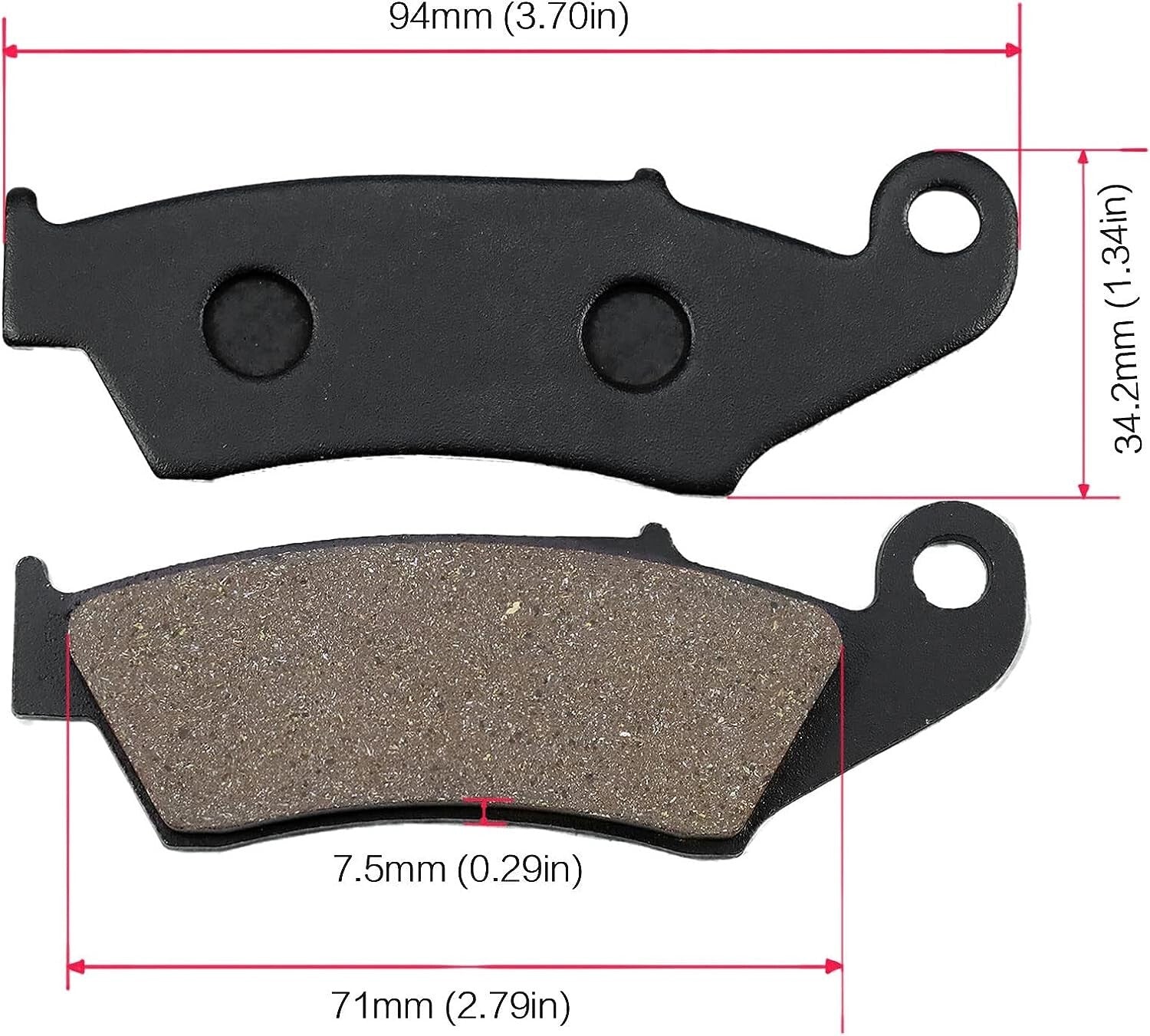 Front and Rear Brake Pads for YAMAHA WR 250 RX/RY 2008-2010 WR 400 450 YZ 250