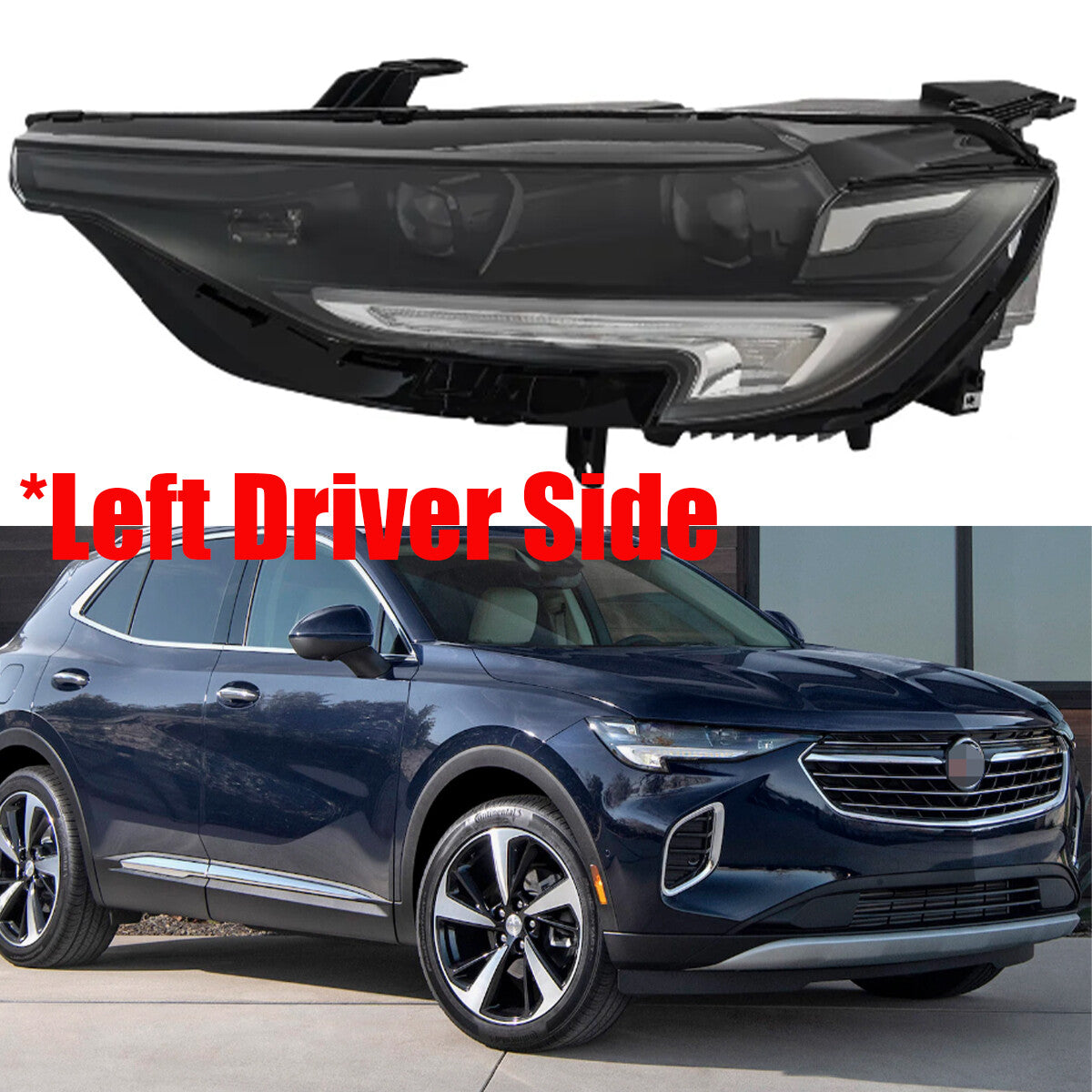 Left Driver Side Headlight Assembly LED 85115821 For 2021-2023 for Buick Envision