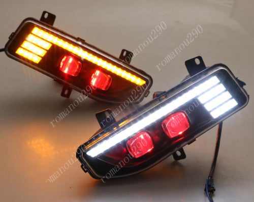 2P for Nissan Rogue 2017-2020 LED Car DRL lights/Turning lights/Front Fog lights
