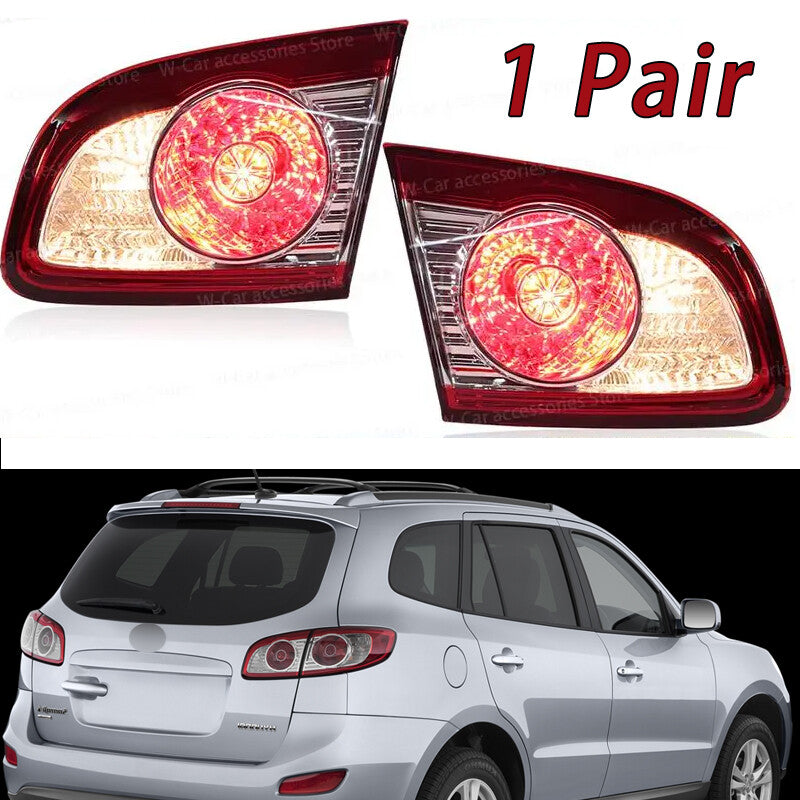 2-pack of red rear LED inner taillights for Hyundai Santa Fe 2010-2012