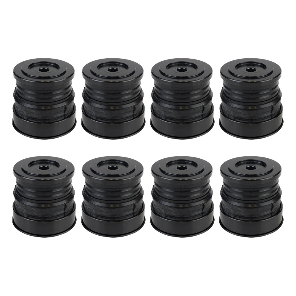 8Pcs Silicone Body Mount Bushing Kit for Ford F250 F350 Crew Cab 2008-2016 Black
