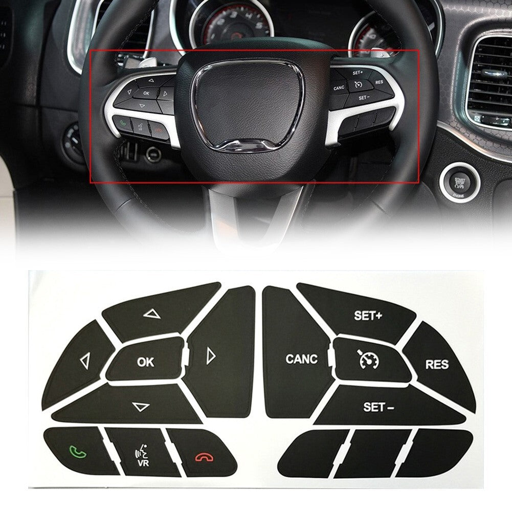 for DODGE CHARGER Steering Wheel Replacement Decals 2016 2022 Effective Design