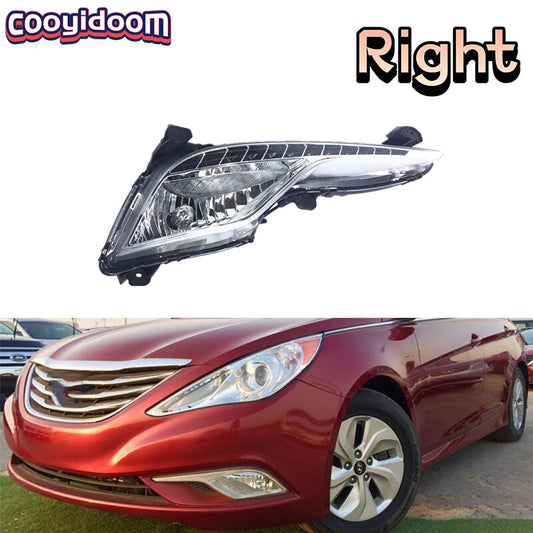 Right front bumper 4-line LED fog light for Hyundai Sonata MK8 2013-2015